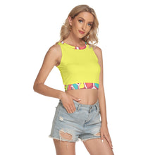 Load image into Gallery viewer, Tropical Peekaboo Crop Top