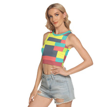 Load image into Gallery viewer, Tropical Peekaboo Crop Top