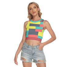 Load image into Gallery viewer, Tropical Peekaboo Crop Top