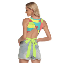 Load image into Gallery viewer, Tropical Peekaboo Crop Top