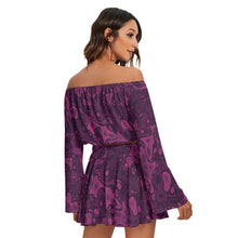 Load image into Gallery viewer, Enchanted Vines and Velvet Scales Off-shoulder Top + Skirt Set
