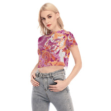 Load image into Gallery viewer, 2018 Sunset Mesh Crop Top
