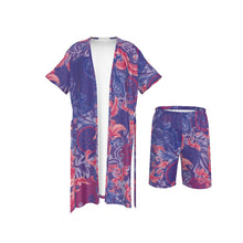 Load image into Gallery viewer, 1998 Hibiscus Satin Pajama Set
