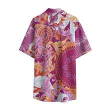 Load image into Gallery viewer, 2018 Sunset Satin Short Sleeve Button Up
