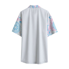 Load image into Gallery viewer, 1999 Undefined Satin Short Sleeve Button Up
