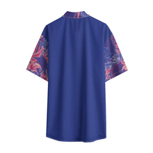 Load image into Gallery viewer, 1998 Hibiscus Satin Short Sleeve Button Up
