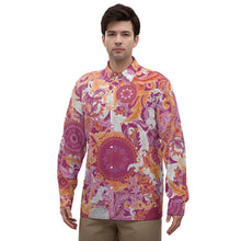 Load image into Gallery viewer, 2018 Sunset Satin Button Up Shirt
