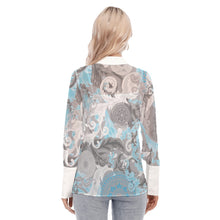 Load image into Gallery viewer, 2011 Sol Mesh Button Up Blouse

