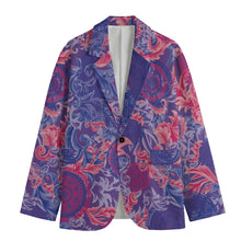Load image into Gallery viewer, 1998 Hibiscus BB Notched Lapel Blazer
