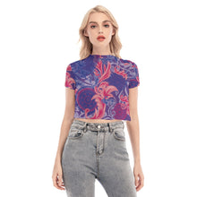 Load image into Gallery viewer, 1998 Hibiscus Mesh Crop Top
