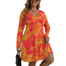 Load image into Gallery viewer, Afrika Fierce Flare Curves Dress
