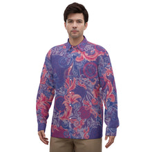 Load image into Gallery viewer, 1998 Hibiscus Satin Button Up Shirt
